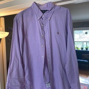 Purple Ralph Lauren Long Sleeve Button Down